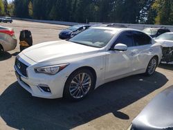 Salvage cars for sale at Arlington, WA auction: 2019 Infiniti Q50 Luxe