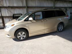 Salvage cars for sale from Copart Phoenix, AZ: 2012 Toyota Sienna LE