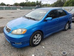 Salvage cars for sale from Copart Riverview, FL: 2007 Toyota Corolla CE