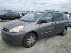 Salvage cars for sale at Antelope, CA auction: 2005 Toyota Sienna CE
