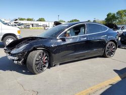 Salvage cars for sale at Sacramento, CA auction: 2020 Tesla Model 3