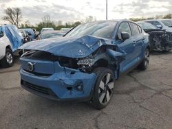 Salvage cars for sale from Copart Woodhaven, MI: 2023 Volvo C40 Recharge Ultimate