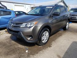 Salvage cars for sale at Pekin, IL auction: 2015 Toyota Rav4 LE
