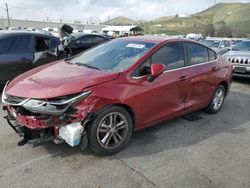 Salvage cars for sale at Colton, CA auction: 2017 Chevrolet Cruze LT