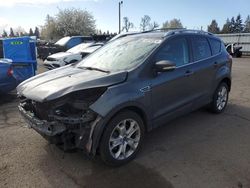 Salvage cars for sale at Woodburn, OR auction: 2016 Ford Escape Titanium