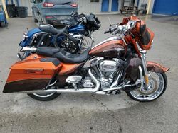 Salvage motorcycles for sale at Ellwood City, PA auction: 2012 Harley-Davidson FLHXSE3 CVO Street Glide