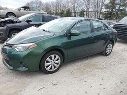 Salvage cars for sale at North Billerica, MA auction: 2016 Toyota Corolla L