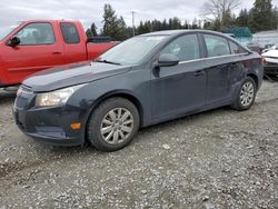 Chevrolet salvage cars for sale: 2011 Chevrolet Cruze LT