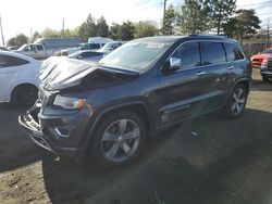 Salvage cars for sale at Denver, CO auction: 2015 Jeep Grand Cherokee Overland