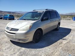 Salvage cars for sale at North Las Vegas, NV auction: 2004 Toyota Sienna CE