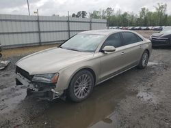 Salvage cars for sale at Lumberton, NC auction: 2014 Audi A8 L Quattro