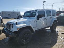 Salvage cars for sale at Chicago Heights, IL auction: 2015 Jeep Wrangler Unlimited Sahara
