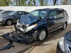 Salvage cars for sale from Copart Bridgeton, MO: 2011 Toyota Sienna XLE