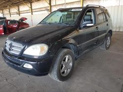 Salvage cars for sale from Copart Phoenix, AZ: 2003 Mercedes-Benz ML 350