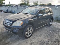 Mercedes-Benz ML 350 4matic salvage cars for sale: 2010 Mercedes-Benz ML 350 4matic