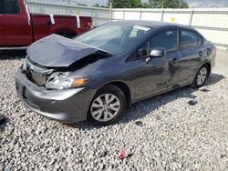 Salvage cars for sale from Copart Montgomery, AL: 2012 Honda Civic LX