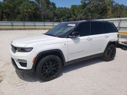 Salvage cars for sale at Fort Pierce, FL auction: 2022 Jeep Grand Cherokee Limited 4XE