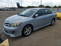 Salvage cars for sale from Copart Miami, FL: 2013 Toyota Corolla Base