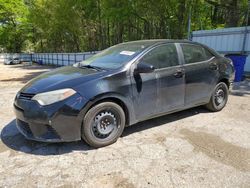 Salvage cars for sale from Copart Austell, GA: 2015 Toyota Corolla L