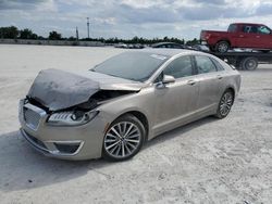 Lincoln MKZ Select salvage cars for sale: 2018 Lincoln MKZ Select