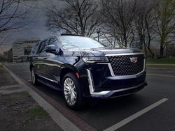 Salvage cars for sale from Copart Waldorf, MD: 2022 Cadillac Escalade ESV Premium Luxury
