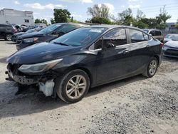 Salvage cars for sale from Copart Opa Locka, FL: 2017 Chevrolet Cruze LT