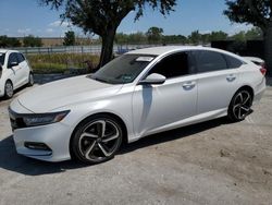 Salvage cars for sale from Copart Orlando, FL: 2018 Honda Accord Sport