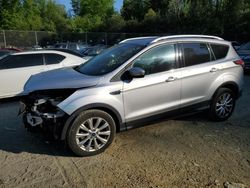 Salvage cars for sale at Waldorf, MD auction: 2017 Ford Escape Titanium