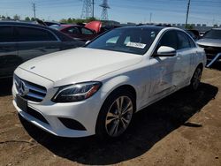 Salvage cars for sale from Copart Elgin, IL: 2019 Mercedes-Benz C 300 4matic