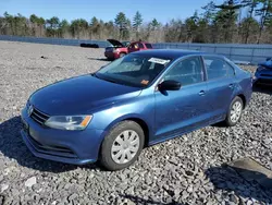 Salvage cars for sale at Windham, ME auction: 2016 Volkswagen Jetta S