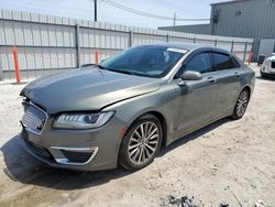 Lincoln MKZ Select salvage cars for sale: 2017 Lincoln MKZ Select