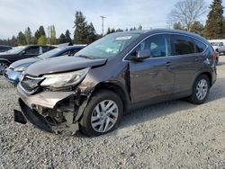 Salvage cars for sale from Copart Graham, WA: 2015 Honda CR-V EXL