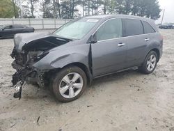 Salvage cars for sale at Loganville, GA auction: 2010 Acura MDX Technology