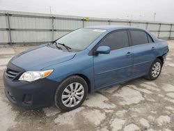 Toyota salvage cars for sale: 2013 Toyota Corolla Base