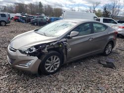 Salvage cars for sale at Chalfont, PA auction: 2014 Hyundai Elantra SE