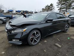 Honda Accord Sport salvage cars for sale: 2018 Honda Accord Sport