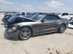 Salvage cars for sale at Grand Prairie, TX auction: 2017 Ford Mustang