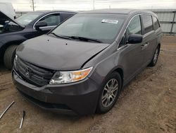 Salvage cars for sale at Elgin, IL auction: 2012 Honda Odyssey EXL