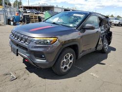 Jeep Compass Trailhawk salvage cars for sale: 2022 Jeep Compass Trailhawk