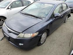 Salvage cars for sale from Copart Martinez, CA: 2006 Honda Civic Hybrid