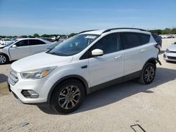 Salvage cars for sale from Copart San Antonio, TX: 2018 Ford Escape SE