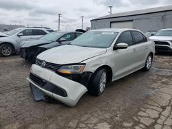 Salvage cars for sale from Copart Chicago Heights, IL: 2012 Volkswagen Jetta SE