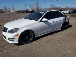 Salvage cars for sale at Montreal Est, QC auction: 2014 Mercedes-Benz C 300 4matic