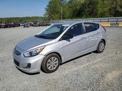 Salvage cars for sale from Copart Concord, NC: 2016 Hyundai Accent SE