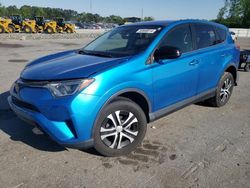 Toyota Rav4 LE salvage cars for sale: 2017 Toyota Rav4 LE