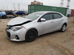 Salvage cars for sale at Elgin, IL auction: 2015 Toyota Corolla L