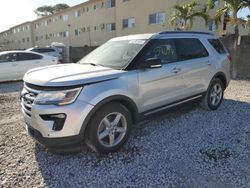Salvage cars for sale from Copart Opa Locka, FL: 2018 Ford Explorer XLT