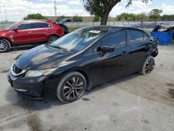 Salvage cars for sale from Copart Orlando, FL: 2015 Honda Civic EX