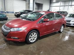 Salvage cars for sale at Ham Lake, MN auction: 2010 Honda Insight EX