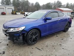 Salvage cars for sale at Mendon, MA auction: 2016 Honda Accord EXL